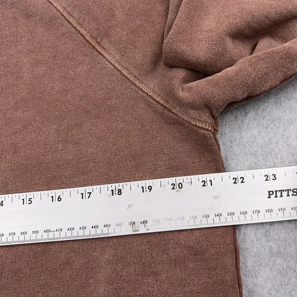 Outerknown Sur Sweatshirt Mens Large Brown Patina Hemp Blend Crewneck Raglan - Picture 5 of 9